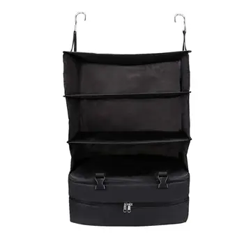 

New 3 Layer Bag Multi-Function Folding Travel Bag Luggage Bag Lazy Bag Mezzanine Zipper Storage Bag Hanging Organizer
