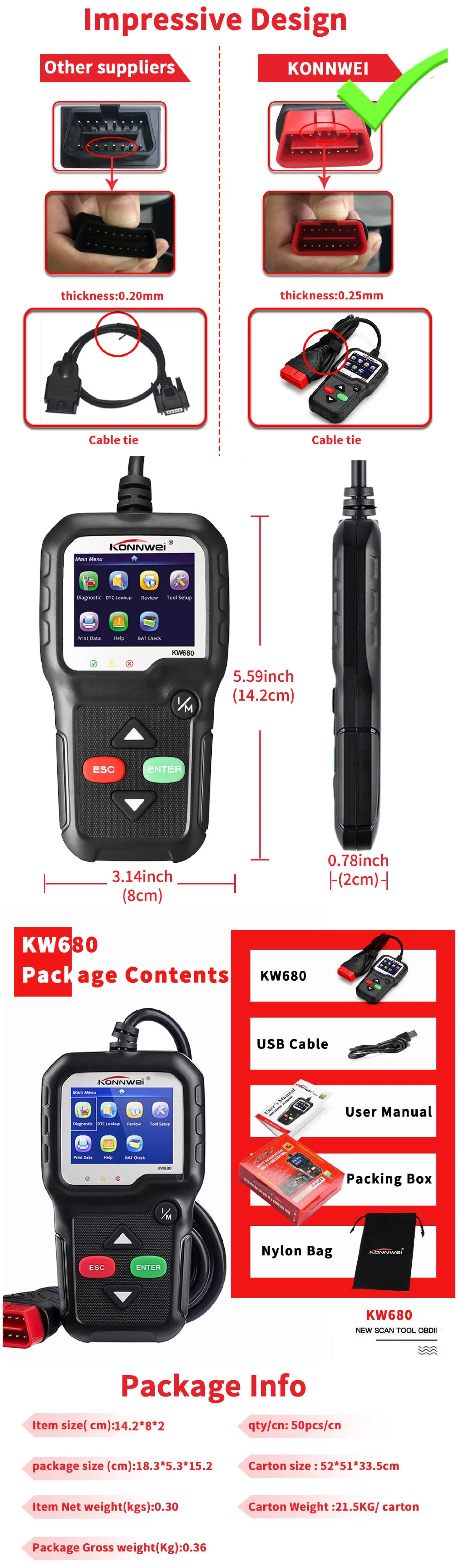 Сканер konnwei kw680 obd2 инструкция на русском языке