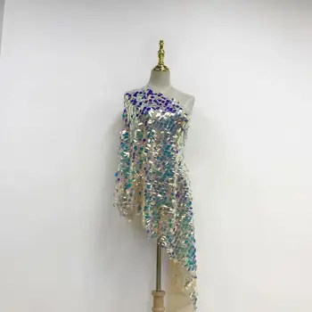 

Hot sale French lace fabric for party dress nice African net lace material for shinning dress JNZ431(5yards/pc)