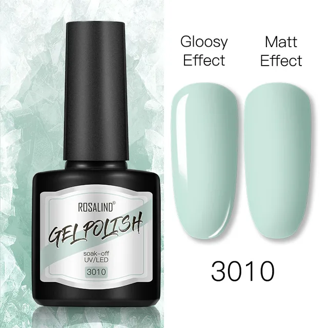 ROSALIND 8ml Gel Nail Polish Shiny Matte Effect Gel Polish For Manicure Nail Art Design Semi Permanent Painting Varnishes Gel RS17-3010