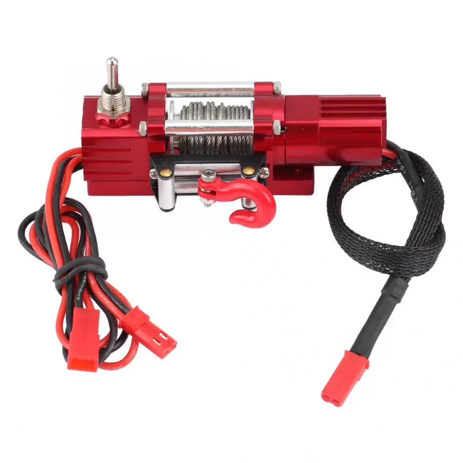 

Hot Metal Wired Automatic Simulated Winch with Remote Controller Receiver for Axial scx10 D90 Hpi 1/10 RC Crawler Car Winch Set