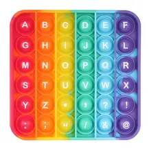 Jouet à bulles sensorielles en Silicone coloré, anti Stress, anti Stress, besoins spéciaux, populaire 