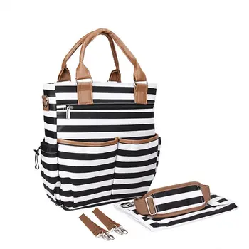 

Baby Nappy Bag Messenger Changing Pad Shoulder Bag Organizer Handbag Tote Fit Stroller U50F