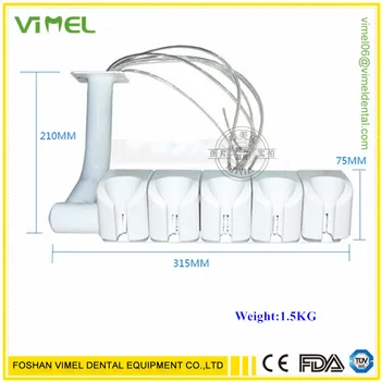 

Dental 5-seat Holder For High/Low Speed Handpiece 3 way syringe/ Scaler Holder Dental Chair Spare Parts & Accessorise