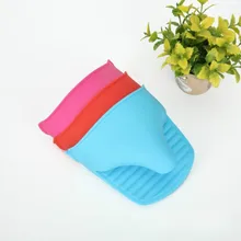 Силикагелевые термостойкие перчатки с зажимом для рук, кухонные перчатки для микроволновой печи, зажим для горячей плиты, 1 шт., защита от ожогов