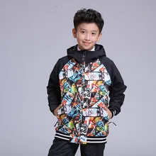 Gsou/зимняя куртка для мальчиков; лыжная куртка для сноуборда; детская водонепроницаемая ветрозащитная лыжная куртка; верхняя одежда для горного снега