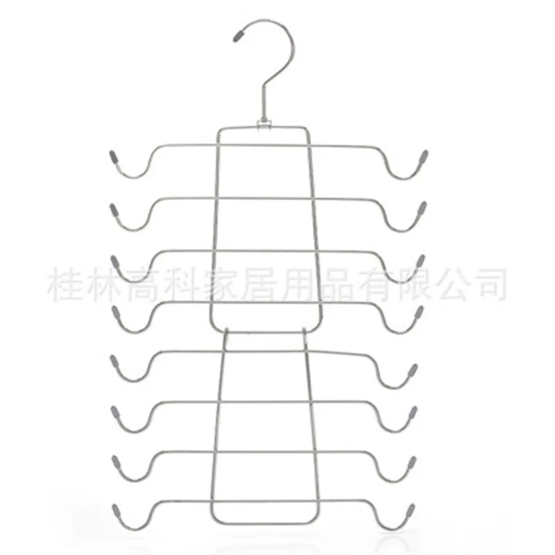 1 шт., 8 слоев, держатели для хранения нижнего белья, крюк, вешалки для шарфа, держатель для хранения одежды, стойка для одежды, органайзер, экономия пространства