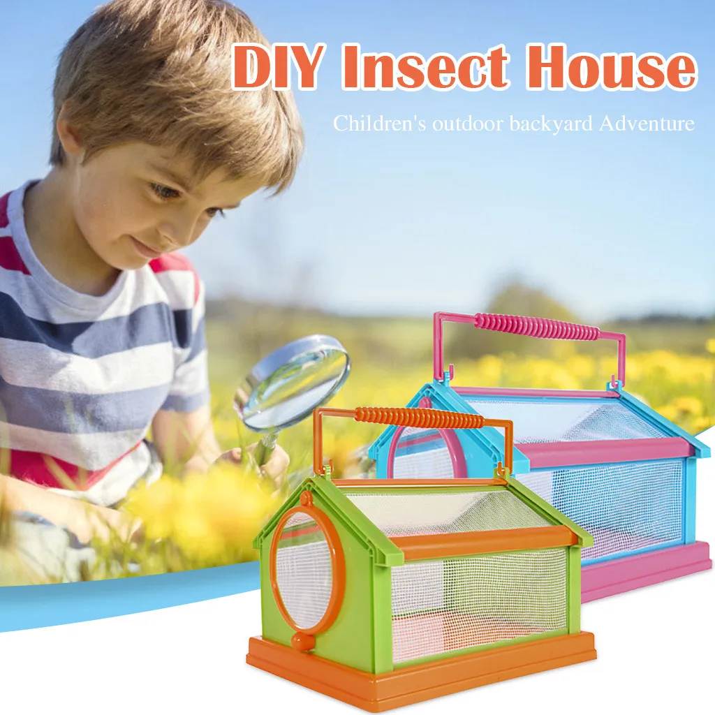 

Children Insect Cage Toy DIY Insect Feeding Funny Cage Elementary Outdoor Adventure Science Experiment Educational Toys