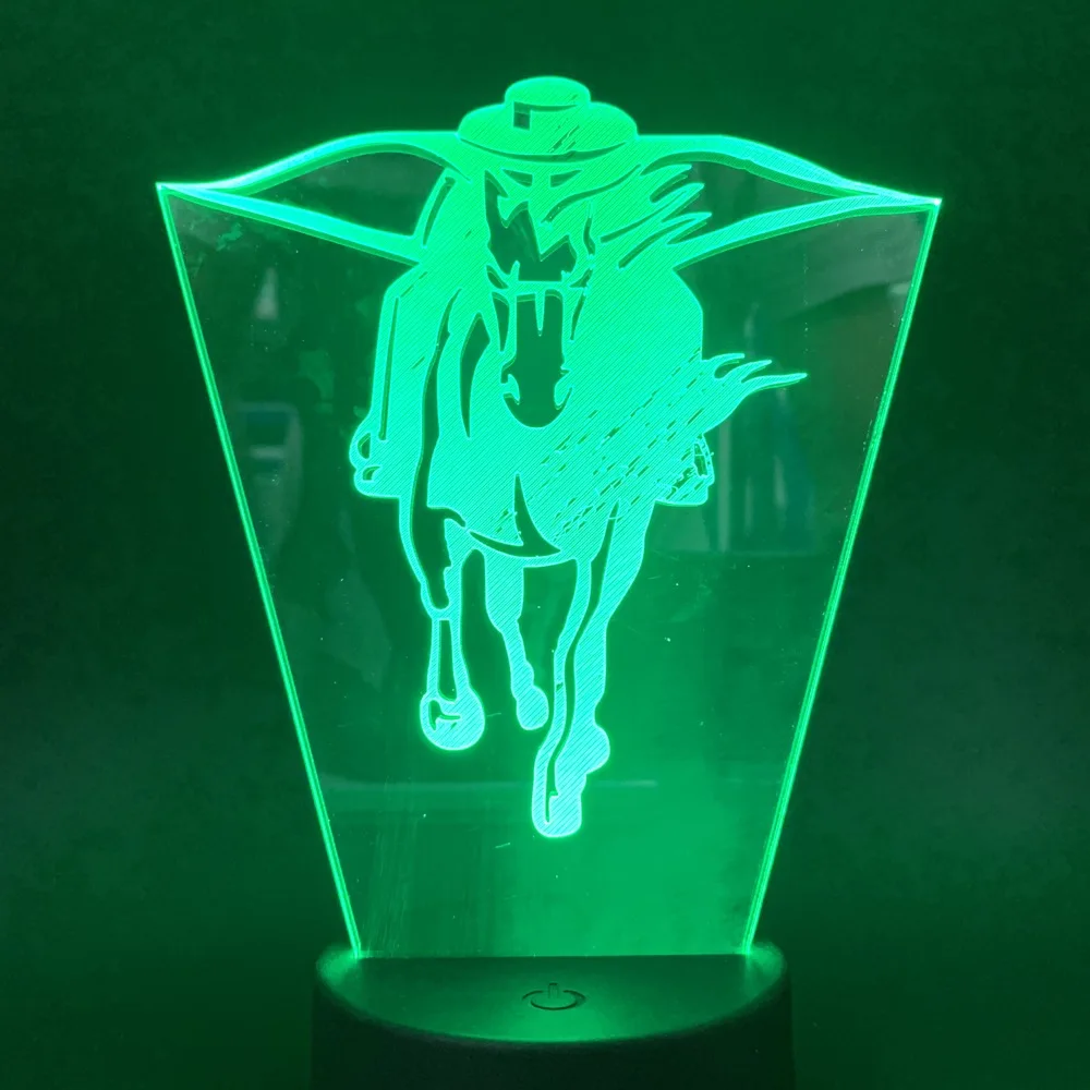 Pegasus 3D Lamp touch sensor Animal Nightlight for Children Live Room 7/16 Color Changing Novetly Led Night Light Kids Gift