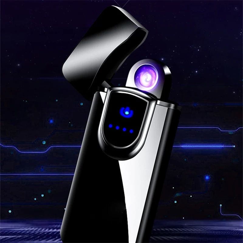 Spin Plasma Arc прикуриватель вращающийся USB электронный турбо Зажигалка Ветрозащитная вращающаяся импульсная зажигалка с красивой подарочной коробкой