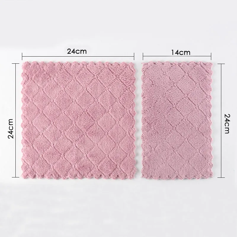 10PCS Microfiber Kitchen Dish Cloth Super Absorbent High-Efficiency Tableware Towel Kitchen Tools Household Cleaning Cloths