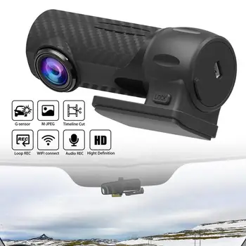 

1080P HD Car Camera DVR Dash Cam Recorder with WiFi G-sensor Parking Mode WIFI HD Car Monitoring Cam