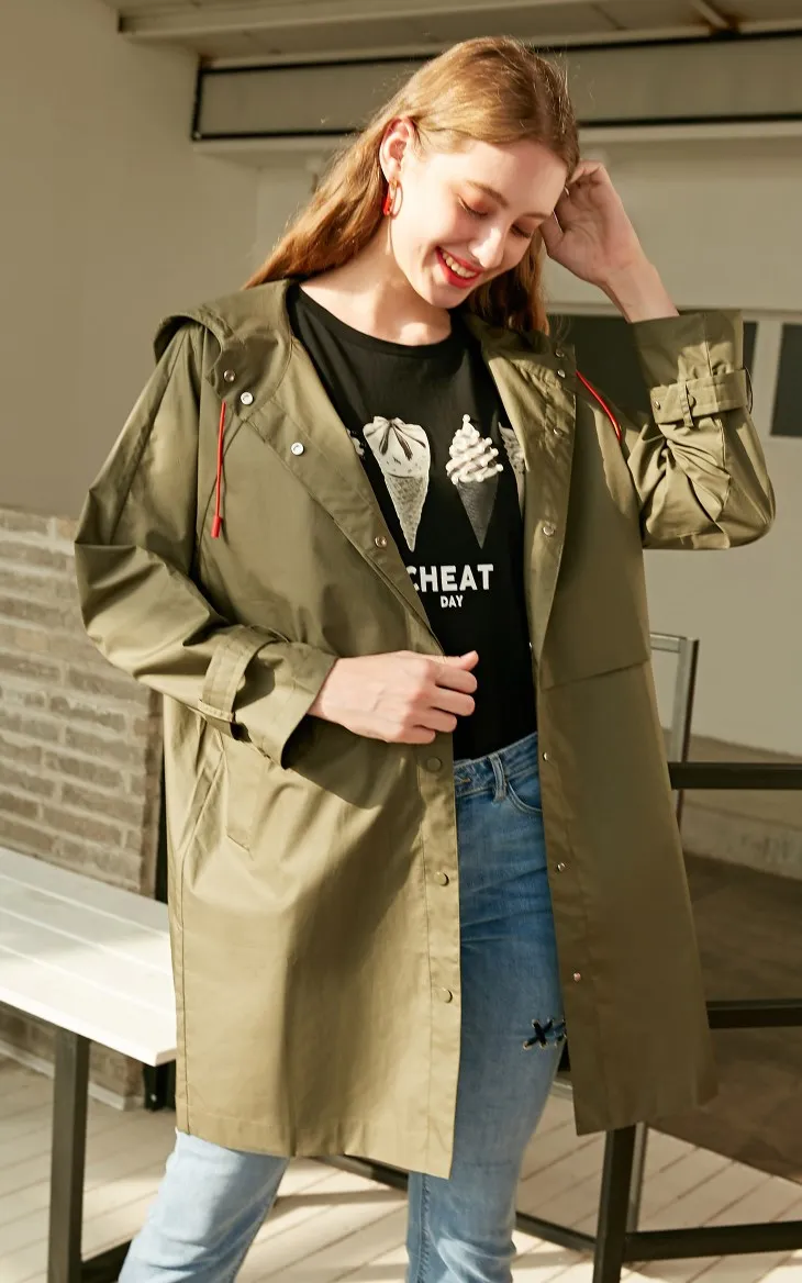Vero Moda женский ветрозащитный дизайн хлопок Тренч | 319121535