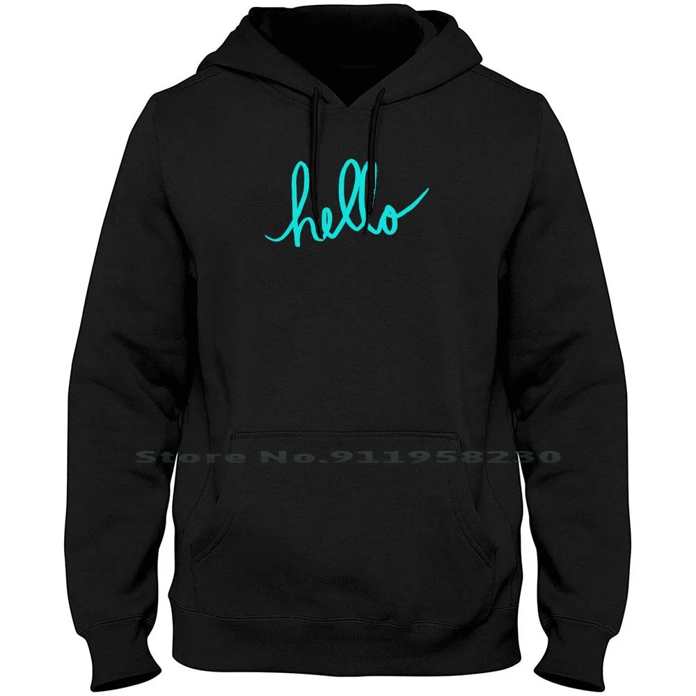 

Hello Men Women Hoodie Pullover Sweater 6XL Big Size Cotton Music Humor Hello Fun Ny Funny Music