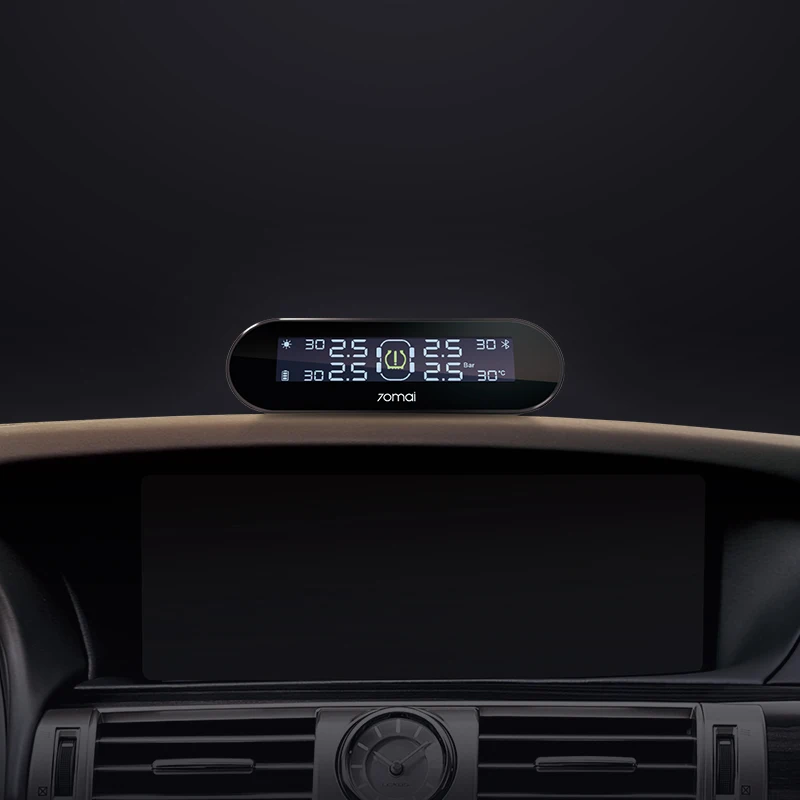  Xiaomi 70mai Car Tire Pressure Monitor Tpms Solar Power USB Android 70 Mai Tire Testing Car Sensors