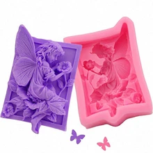 Silicone Molds Clay Angel-Flower Handmade Fairy 3D Resin Newest-Design DIY