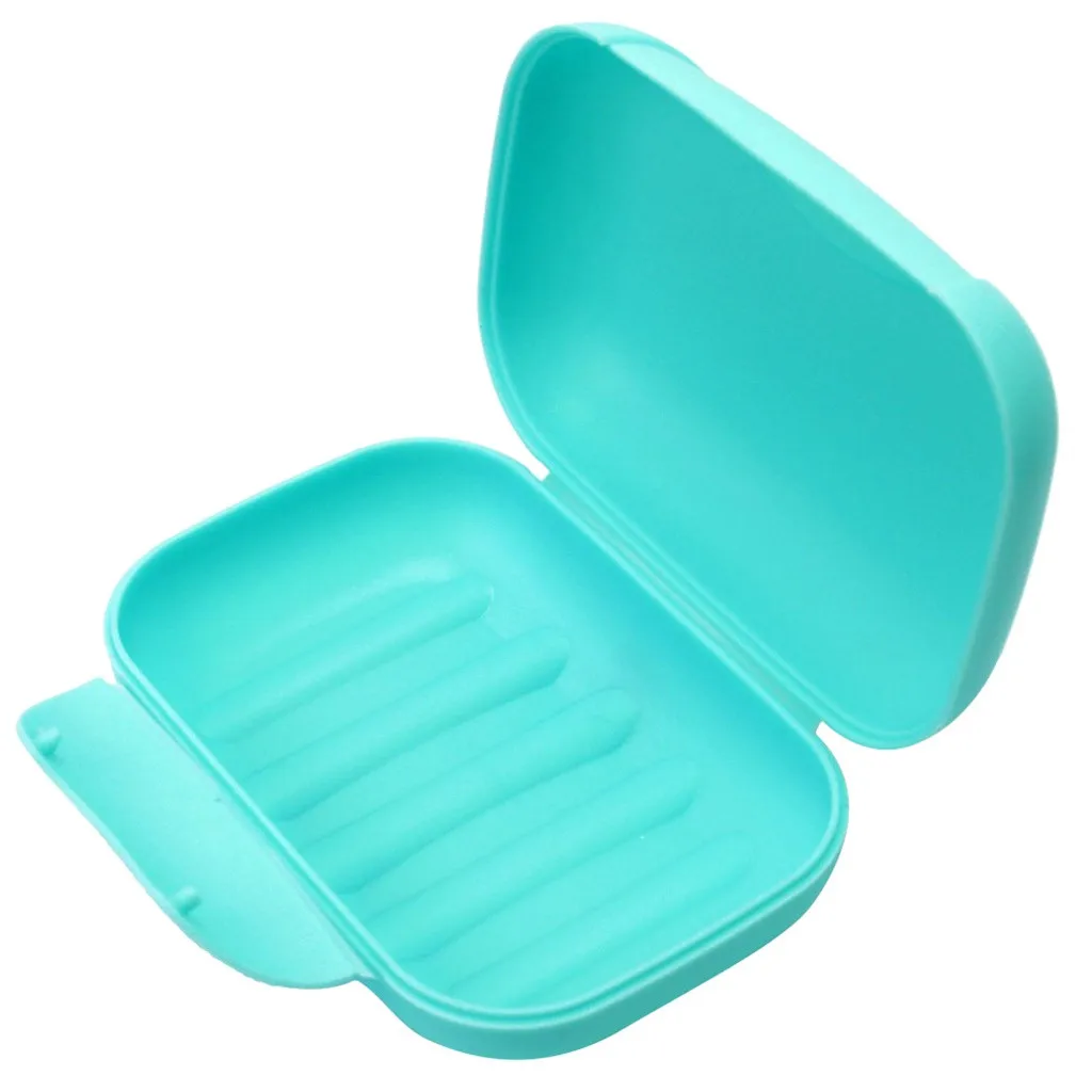 Caja de plato para baño, contenedor de plato para ducha, viaje, senderismo, caja de jabón 2021