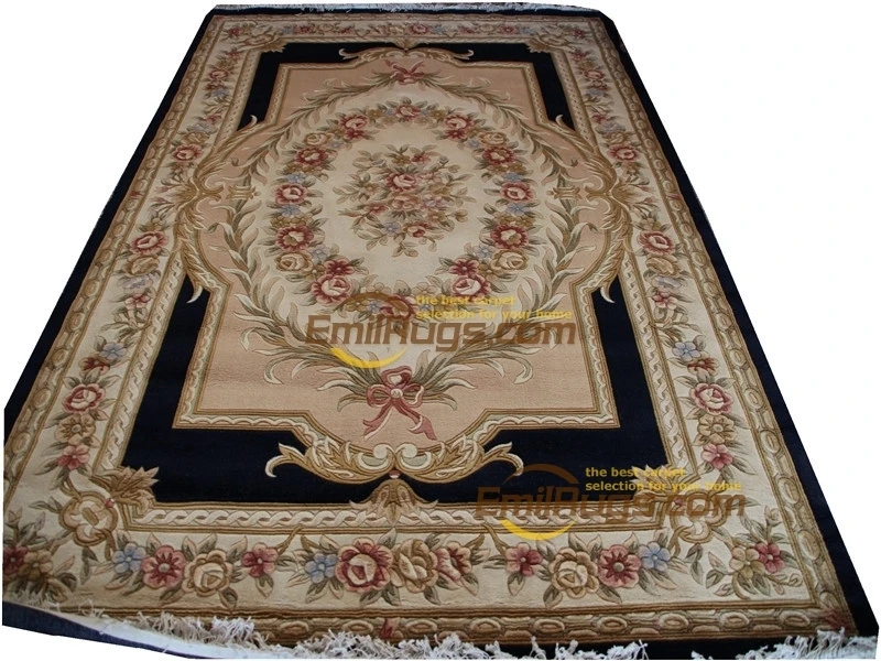 floral rug Vintage Belgian  Rug Brown Fashionable Circular Carpet Household Decoration Mat New Carpet Wool Knitting Carpets