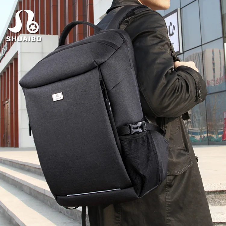 

Shuaibo New Style Hand Schoolbag Multi-functional Laptop Computer Backpack Business Men Backpack Customizable
