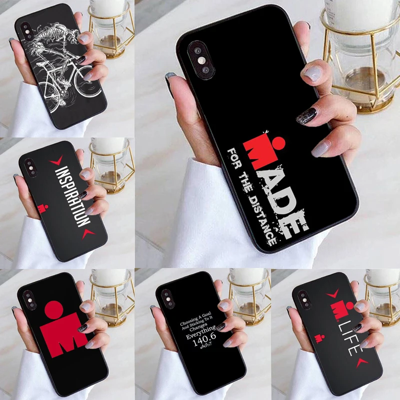 

Ironman Triathlon Logo Cover Soft Silicone black high quality TPU Phone Case For iPhone X 8 7 6 6S Plus 5S 5CSE XS Max 11Pro MAX