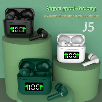 

TWS New Wireless Bluetooth Headset Dual Handle English Private Model Digital Display Bluetooth Headset Black Technology