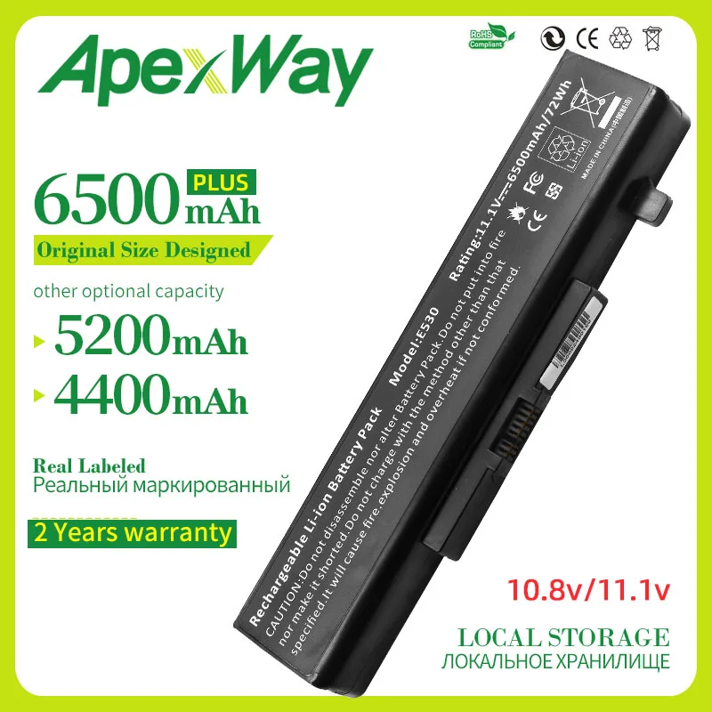 Apexway Новый аккумулятор для ноутбука E430 E530 Lenovo 45N1043 B590 B480 B490 M480 M490 V480 V485 V380 V580 V585 B580