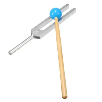 

528HZ Aluminum Medical Tuning Fork Chakra Hammer Ball Diagnostic + Mallet Set