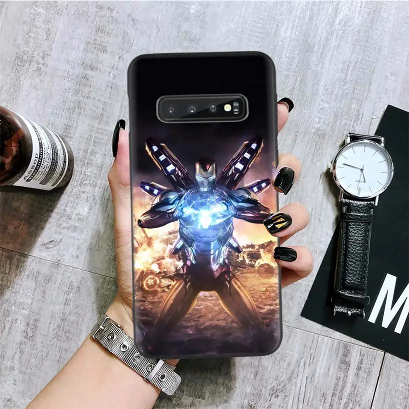 BA062-4 Iron Man Marvel Avengers Black Cover Phone Case For Samsung Galaxy A50S A10S A20S A10 A20E A30 A40 A50 A70 M40 M30S A80 Coque Sh - Цвет: BA062-4