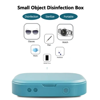 

Portable UV Sterilizer Box Jewelry Watch Phone Cleaner Disinfection Clean face mask Anti-bacteria Sterilizer box