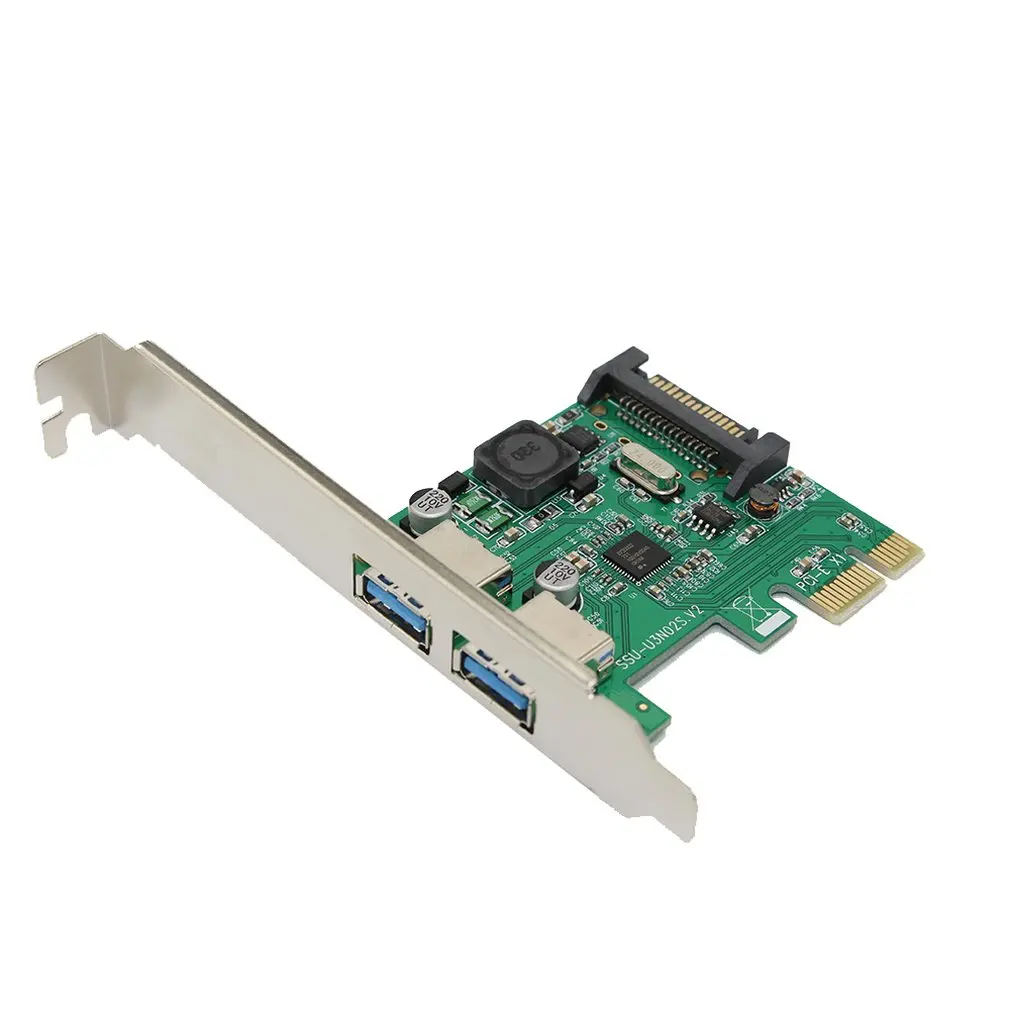 1 шт. Ssu натуральная настольный компьютер Usb3.0 Плата расширения Pci-E к Usb3.0 расширения 2 задними камерами-Порты и разъёмы чип Nec