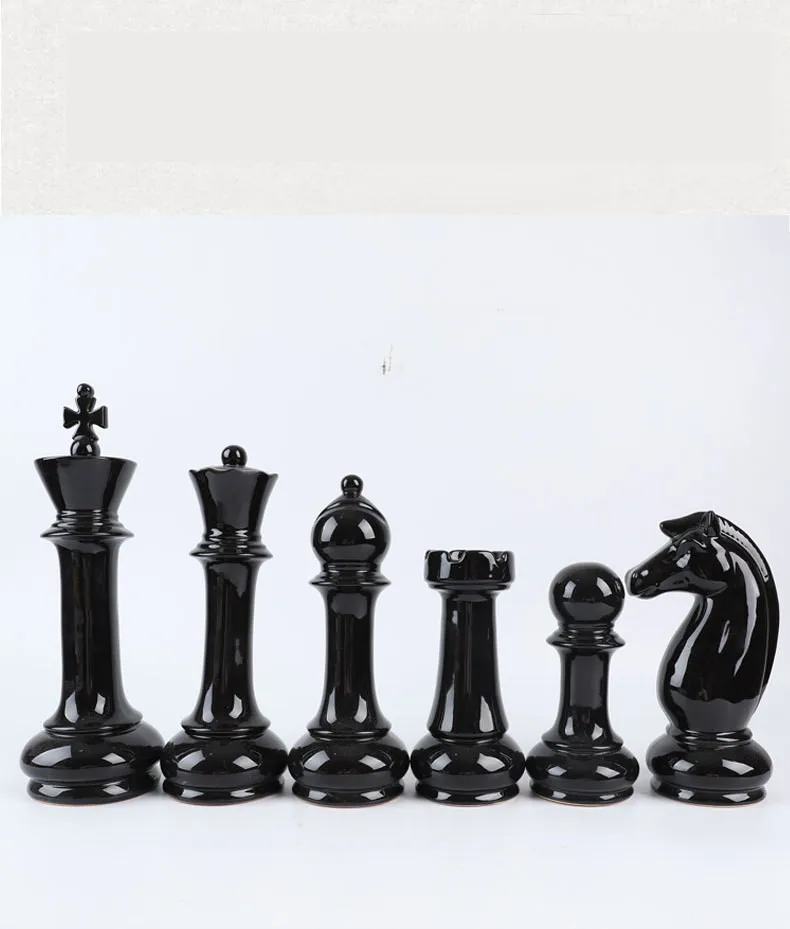 VILEAD набор из шести частей керамические международные Шахматные фигурки креативная Европейская Настенная Декорация голова оленя аксессуары Орнамент Ручной Работы