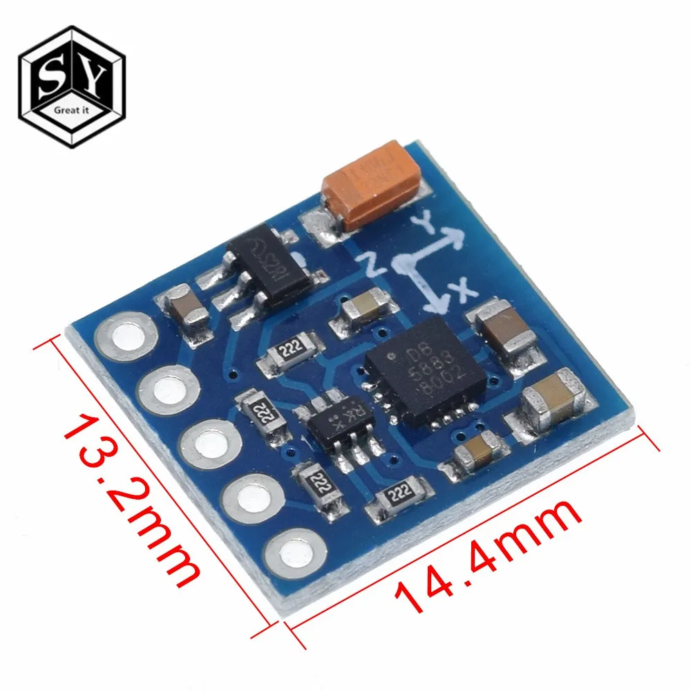 1 шт. GY-271 электронный компас модуль HMC5883L трехосевой компас трехосевой датчик магнитного поля