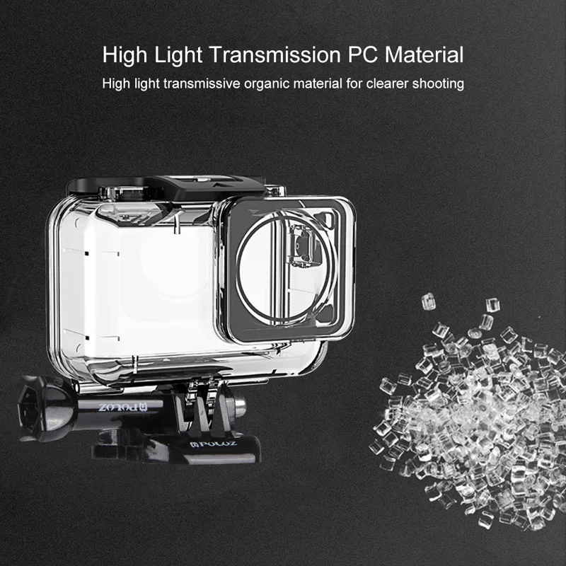 61 м подводный водонепроницаемый корпус Дайвинг чехол для DJI Osmo Acition, с пряжкой базовое крепление и винт