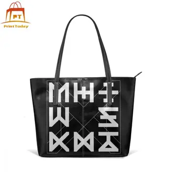 

Monsta X Handbag MONSTA X PROTOCOL TERMINAL Top-handle Bags High quality Teenage Leather Tote Bag Trend Women Handbags