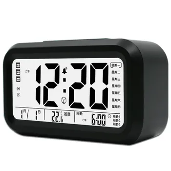 

Luminous Led Alarm Clock Calendar Temperature Multi Function Sleep Digital Alarm Clock Snooze Bedroom Table Alarm Clock MM60NZ