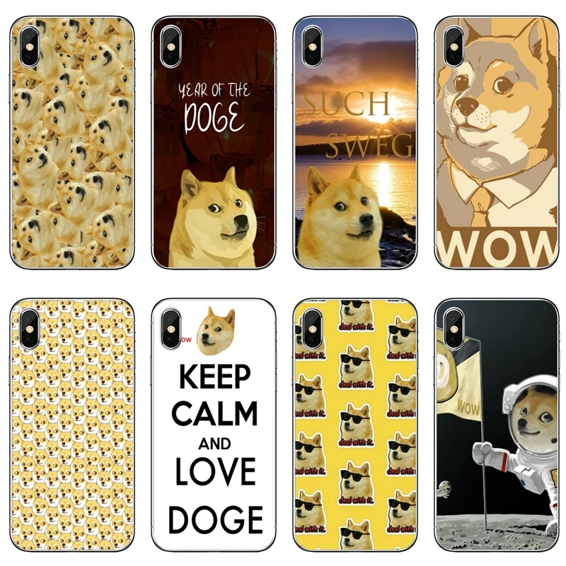 В форме милой забавной собаки Doge mem для Xiaomi Mi 9 8 SE Pro A1 A2 Lite 6 6X 5 5s 5x note mix 2s/max 2 3