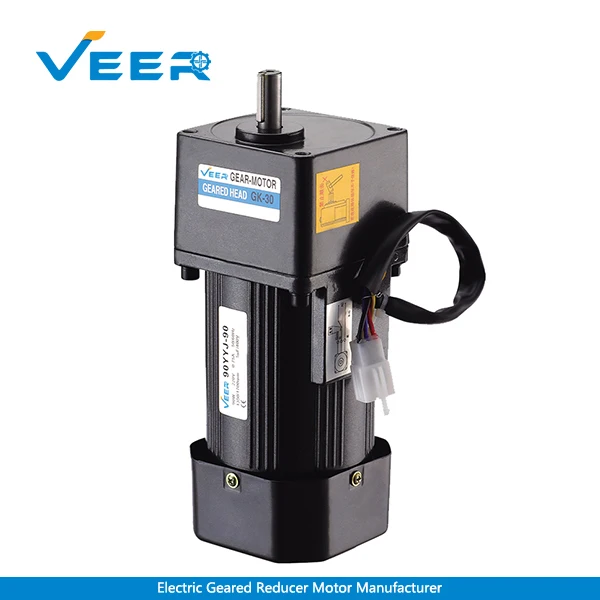90YYJ Small AC Electric Gear Reducer Motor 90W 1/3Phase 110V/220V/380V