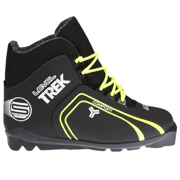 

Ski boots TREK Level 1 SNS IR, black color, logo neon lime
