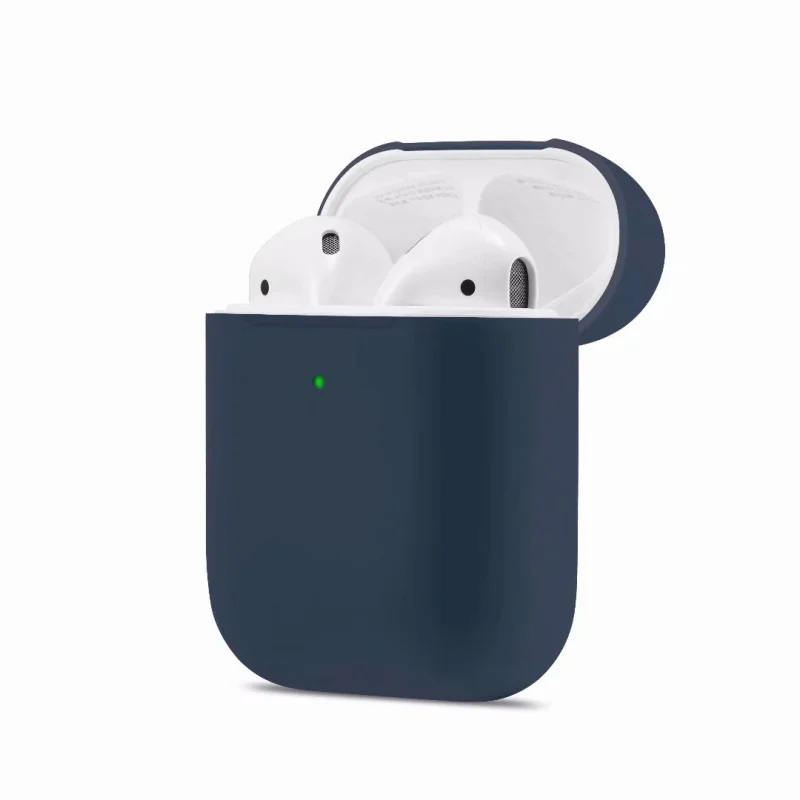 Ультратонкий силиконовый чехол для наушников для Apple Airpods 2, коробка для зарядки, яркие цвета, беспроводной Bluetooth чехол для наушников Aripods
