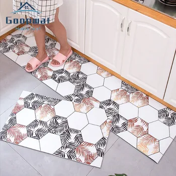 

Quality Kitchen Carpets PVC Leather Floor Mats Large Floor Carpets Doormats Bedroom Tatami Waterproof Oilproof Kitchen Rugs