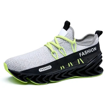 

Men Sneakers Grey Mesh Breathable Running Sport Shoes Male Trainers Non-slip Men Low Athletic Sneakers Casual Mens Shoes
