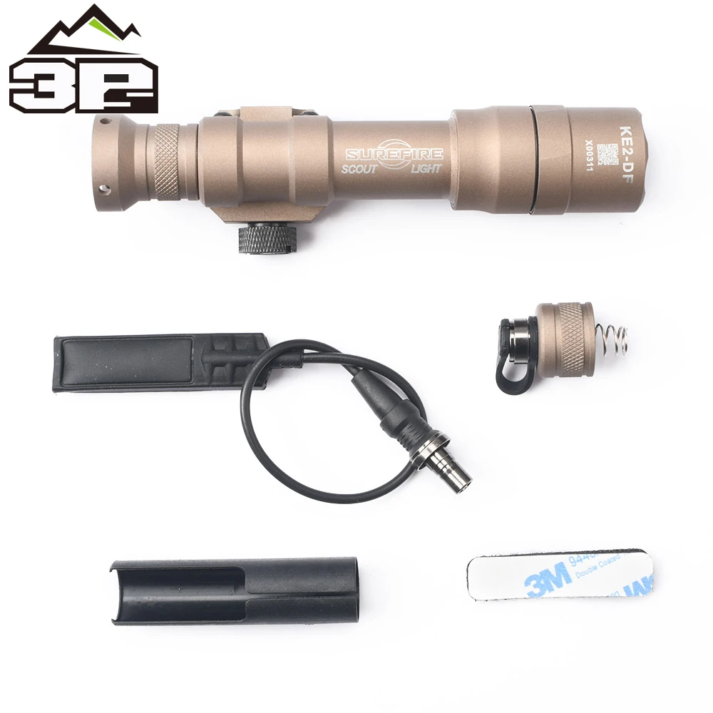 

Outdoor Tactical Flashlight M600DF New 2.8-10V High Power LED Fit 18650 Battery 1400lm LED Airsoft Torch Hunting Lamp WD04001