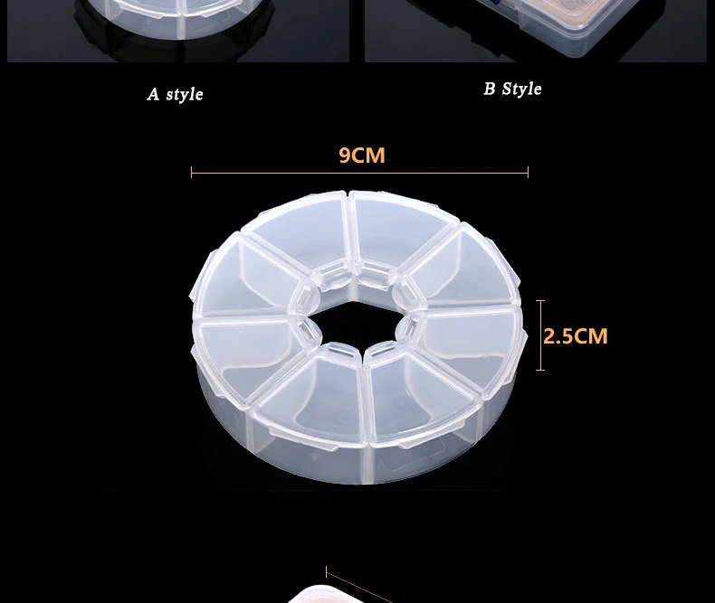 1PC Plastic Fishing Accessories Box Fish Hook Bait Storage Box Fishing Box Outdoor Fishing Tackle Container Pesca