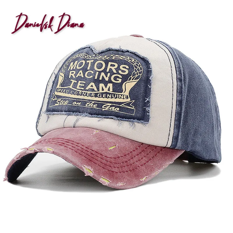Zomer katoenen pet Motors Racing Team honkbalpet Snapback hoed Hiphop pet met pasvorm Hoed voor mannen en vrouwen Bone Gorras_voghion.com