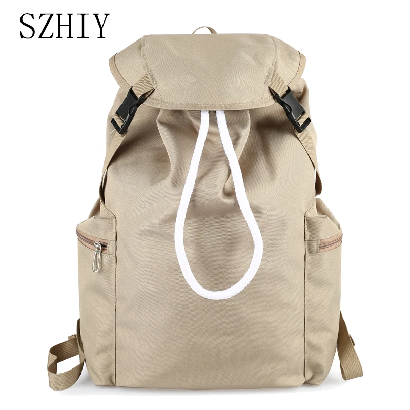 

Womens Large Casual Backpack Oxford Bag Zaino Scuola Mochila Masculina Drawstring Notebook Travel High Capacity Backpack Unisex