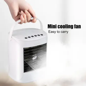 

Mini Cooler Spray Humidifier Speaker Plastic Desktop Usb Cooling Fan Purple Light Disinfection Lamp