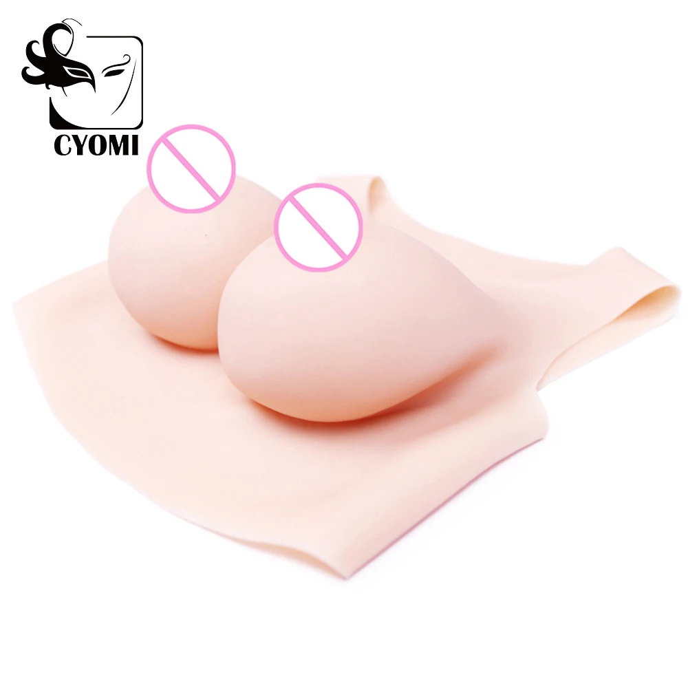 CYOMI C/D/F круглая шея Трансвестит силиконовая грудь искусственная фотография для