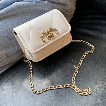 

Fashion Chains Flap Bags Women Retro PU Leather Crossbody Bags for Women 2020 Small Shoulder Messenger Bag Lady Phone Handbags