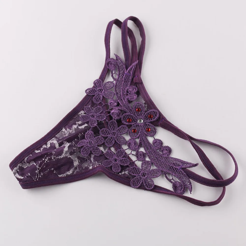 

1PC Ultra-thin Transparent Hot Sexy Women Lace Thongs Bow Design G-string Comfortable Briefs Erotic Underwear Sexy Panties