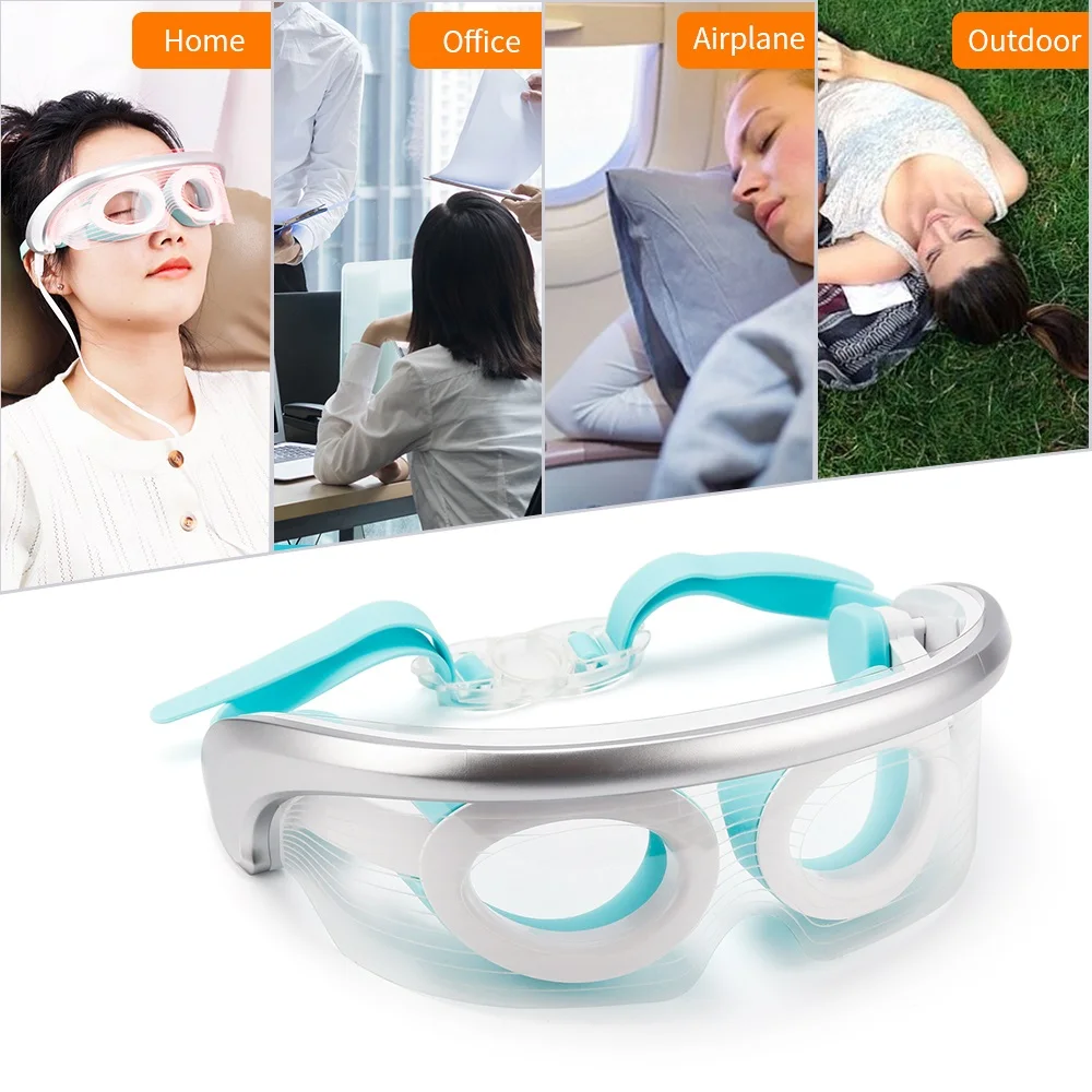 LED Photon masażer do oczu terapia światłem Anti-Aging skóra oczu dokręcić wibracje urządzenie kosmetyczne gorący kompres relaksujący mięśni opaska 6 LED Photon masażer do oczu terapia światłem Anti-Aging skóra oczu dokręcić wibracje urządzenie kosmetyczne gorący kompres relaksujący mięśni opaska 6